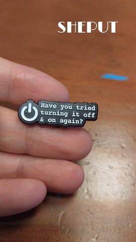 Have You Tried Turning It Off & On Again? Enamel Pin Badge Brooch For Backpacks Coats Hats Accessories in Saudi Arabia