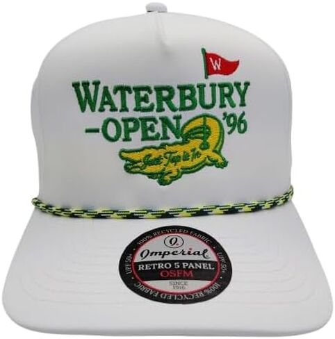 Waterbury Open '96 Golf Gilmore Movie Chubbs Just Tap It in Snapback Curved Bill Hat Golf Cap Hat Embroidered White in Kuwait