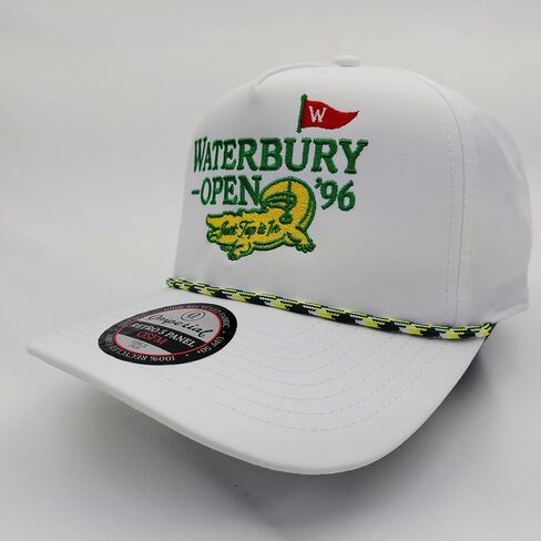 Waterbury Open '96 Golf Gilmore Movie Chubbs Just Tap It in Snapback Curved Bill Hat Golf Cap Hat Embroidered White in Kuwait