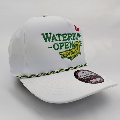 Waterbury Open '96 Golf Gilmore Movie Chubbs Just Tap It in Snapback Curved Bill Hat Golf Cap Hat Embroidered White in Kuwait