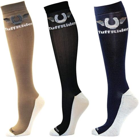 TuffRider Ladies Coolmax Knee Hi Boot Socks - 3 Pack in Kuwait