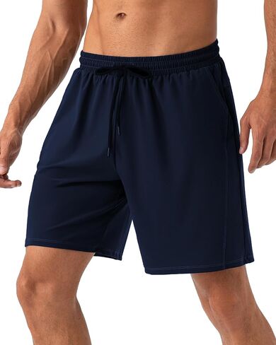 SPVISE Men's 7 Inch Athletic Running Shorts Quick Dry Cooling Spandex Workout Gym Tennis Hiking Casual Summer Broad Shorts in Saudi Arabia