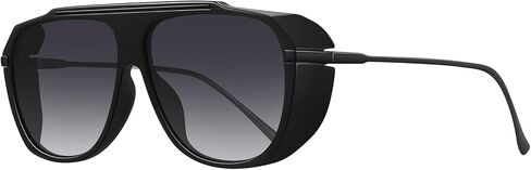 Oversized Aviator Sunglasses for Women, Retro Flat Top Square Shades with Side Shields for Anti-Glare in Saudi Arabia