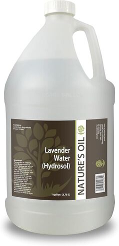 Nature's Oil 100% Pure Lavender Water Toner - 1 Gallon (128 Fl Oz) Lavandula Angustifolia Floral Water - Steam Distilled for Skin, Hair, Toner Spray, DIY Beauty in Saudi Arabia