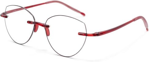 Visualites Amour Lightweight Frameless Blue Light Filtering Computer Reading Glasses For Women in Saudi Arabia