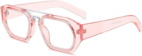 Aviator Reading Glasses for Women Men, Trendy Square Blue Light Blocking Glasses Reader, Anti-Reflective Coating Lens in Saudi Arabia