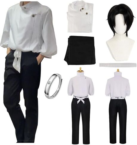 Men Costume Cosplay Uniform Suit Ring Outfit Full Set With Wig in Saudi Arabia