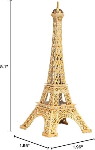Eiffel Tower Model, Alloy Replica - Realistic Detailed Decor for Home, Office, Cakes, Parties - France Souvenir & Gift for Birthdays, Anniversaries(Gold,Size:13cm/5.1inch) in Saudi Arabia