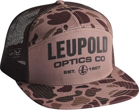 Leupold Men's 7 Panel Trucker Hat Bark Duck Camo One Size Fits Most in Kuwait