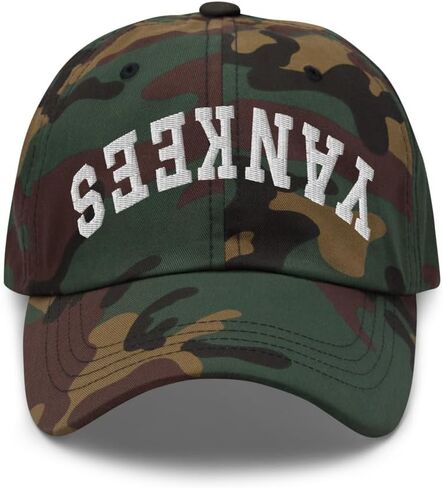 NG Yankees Upside Down Embroidered Curved Bill Cap Relaxed Fit Low Crown Adjustable Dad Hat in Saudi Arabia
