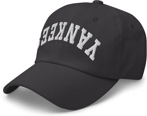 NG Yankees Upside Down Embroidered Curved Bill Cap Relaxed Fit Low Crown Adjustable Dad Hat in Saudi Arabia