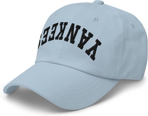 NG Yankees Upside Down Embroidered Curved Bill Cap Relaxed Fit Low Crown Adjustable Dad Hat in Saudi Arabia