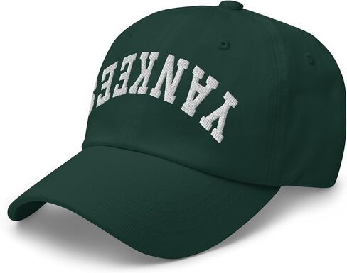 NG Yankees Upside Down Embroidered Curved Bill Cap Relaxed Fit Low Crown Adjustable Dad Hat in Saudi Arabia