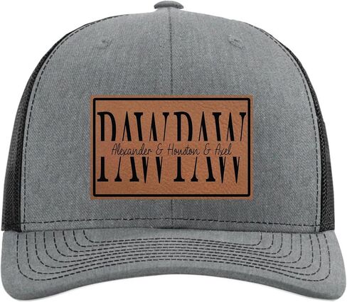 Pawpaw Fathers Day Hats Customized Birthday Gifts for Men - Custom Pawpaw Hat from Grandkids - Personalized Hat with Kids Names for Pawpaw in Saudi Arabia