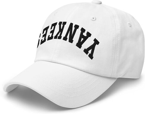 NG Yankees Upside Down Embroidered Curved Bill Cap Relaxed Fit Low Crown Adjustable Dad Hat in Saudi Arabia