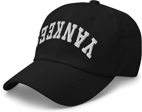 NG Yankees Upside Down Embroidered Curved Bill Cap Relaxed Fit Low Crown Adjustable Dad Hat in Saudi Arabia