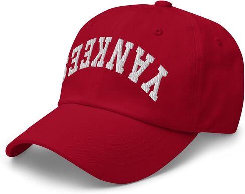 NG Yankees Upside Down Embroidered Curved Bill Cap Relaxed Fit Low Crown Adjustable Dad Hat in Saudi Arabia