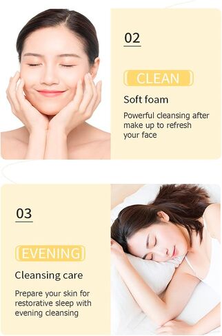 BIOAQUA Facial Rice Raw Pulp Foam Cleanser Face Deep Cleansing Soothes Skin Moisturizing Delicate 100g / 3.38fl.oz in Kuwait