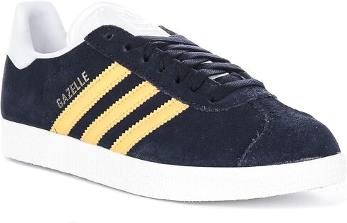 adidas Gazelle 3 Stripes Classic 90S Sneakers (Navy Yellow, US 6.5Men/7.5Women) in Kuwait