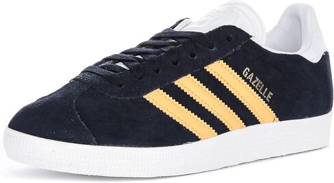 adidas Gazelle 3 Stripes Classic 90S Sneakers (Navy Yellow, US 6.5Men/7.5Women) in Kuwait