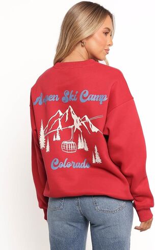 سويت شيرت Torie Apres Ski Camp للسيدات من Petal & Pup in Kuwait