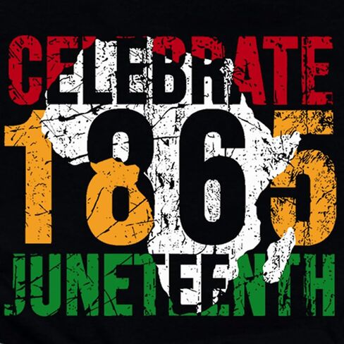 Juneteenth Shirts Women Celebrate 1865 African Map T-Shirt African American Black Pride Tee Tops in Kuwait