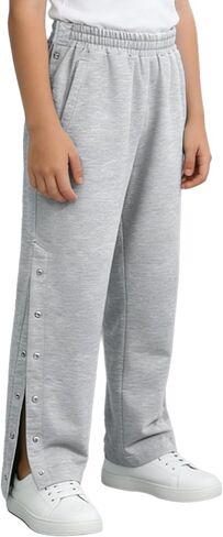 Kids Boys Girls Tear Away Pants Elastic Waist Snap-Button Breakaway Sweatpants for Post-Surgery Recovery in Saudi Arabia