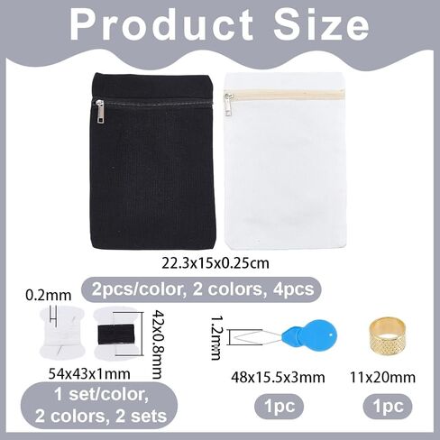 4 Pcs 2 Colors Sew on Hidden Pockets Coat Inside Pocket 0.43×0.79Inch Sewing Secure Side Hidden Pocket Sew in Side Pockets with Zipper for Travel Jacket Coats Robes Sweatshirts in Kuwait