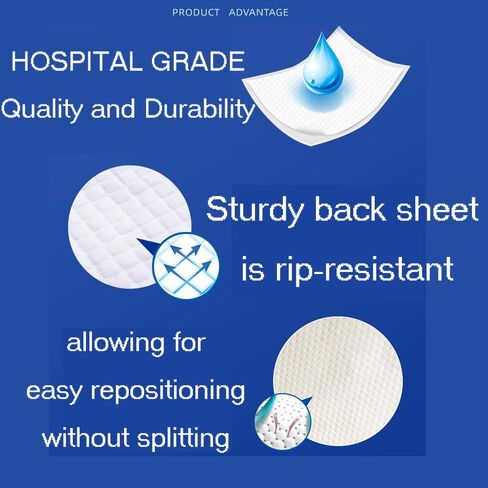 MAX Adult Disposable Bed Pads 3XL ( 32" x 36 ) 10 Pads, Adult Care Pad, Elderly Urine Pad, Disposable Urine Isolation Pad, Adult Diaper Pad, Thickened ﻿ in Saudi Arabia
