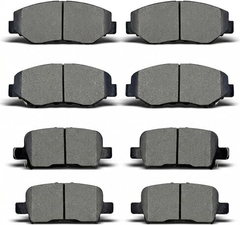 Front Rear Ceramic Brake Pads Sets Compatible with Honda Pilot 2003-2008, D914 D865 in Kuwait