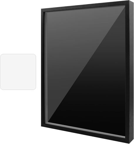12x16inch Pin Display Case, Enamel Pin Display Frame, Pins Collection Display, Shadow Box for Wall Display, Brooch Holder for Enthusiast, With Wiping Cloth, Black in Saudi Arabia