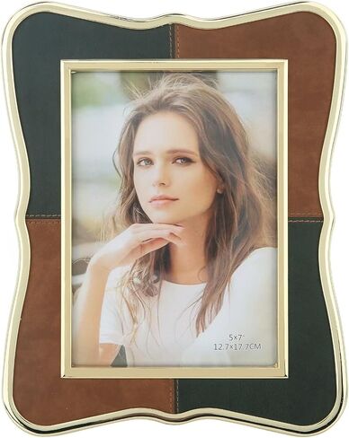 إطار صورة أبيض معدني عتيق مقاس 8 × 10 إطار فضي وزهري عتيق إطار صورة مزخرف بإطار ذهبي منضدية أو عرض فني جداري، واجهة زجاجية شفافة عالية الدقة، هدايا إطار الزفاف للأزواج والنساء in Kuwait