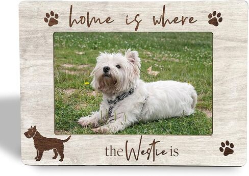 Pit Bull Picture Frame - Pit Bull Gifts for Women Wooden Photo Frame 4x6, Pitbull Dog Mom Gifts in Saudi Arabia