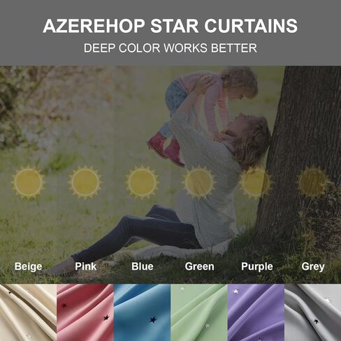 Star Blackout Curtains Cute Bedroom Curtains Kids Curtains Rainbow Curtains, Curtains 63 Inches Long 1 Panel, Grey Curtains, 34" W x 63" L (Pack of 1) in Saudi Arabia