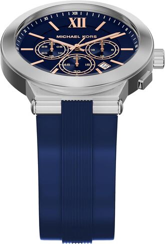 Michael Kors Men's Billie Chronograph Blue Silicone Watch (Model: MK9254) in Saudi Arabia