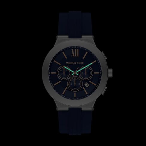 Michael Kors Men's Billie Chronograph Blue Silicone Watch (Model: MK9254) in Saudi Arabia