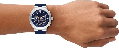 Michael Kors Men's Billie Chronograph Blue Silicone Watch (Model: MK9254) in Saudi Arabia