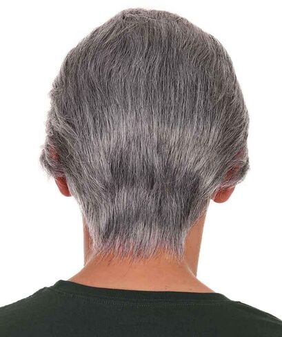 HPO Adult Men's Grey Iconic Italian Mafia Father Wig, Perfect for Halloween, Flame-retardant Synthetic Fiber in Saudi Arabia