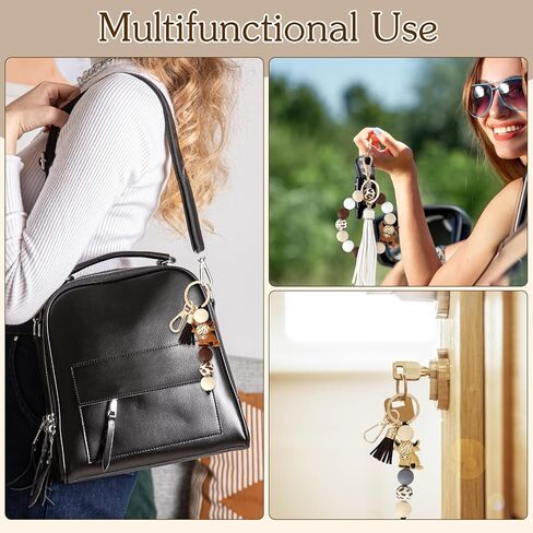 3 Pcs Highland Cow Keychain, Highland Cow Gifts for WomenBrown Silicone Western Decor Favors Cute Gifts Animal Hyland Cow Keychain Wristlet with Tassel for Women Men Gift in Saudi Arabia