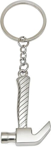 Hammer Keychain Bag Charms Metal Cute Tool Claw Hammer Car Key Chain Ring Pendant for Handbag Purse Men Boys in Saudi Arabia