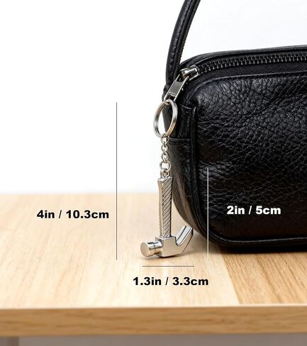 Hammer Keychain Bag Charms Metal Cute Tool Claw Hammer Car Key Chain Ring Pendant for Handbag Purse Men Boys in Saudi Arabia
