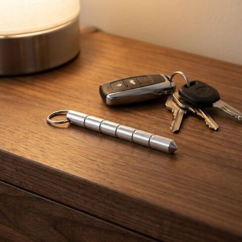 4PCS Metal Keychain Accessory Set, Portable Keychain Tool with Metal Key Ring, Lightweight Everyday Carry Keychain for Keys, Bags and Daily Accessories, 4 Colors in Saudi Arabia