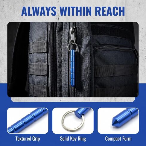 4PCS Metal Keychain Accessory Set, Portable Keychain Tool with Metal Key Ring, Lightweight Everyday Carry Keychain for Keys, Bags and Daily Accessories, 4 Colors in Saudi Arabia