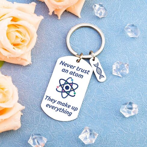 Chemistry Gifts for Men Science Gifts for Adults Teens Chemistry Teacher Gift for Women Physics Neuroscience Laboratory Chemical Engineering Gift Chemist Scientist Science Keychain in Saudi Arabia