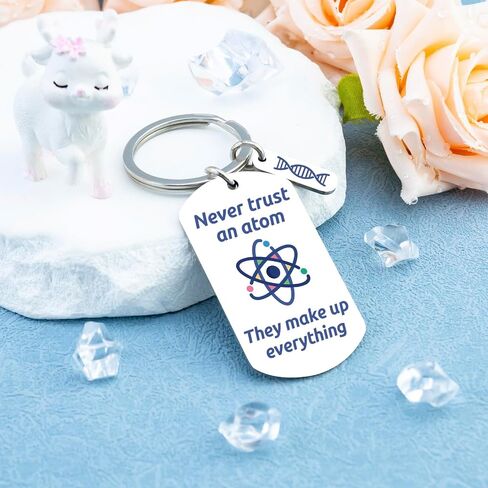 Chemistry Gifts for Men Science Gifts for Adults Teens Chemistry Teacher Gift for Women Physics Neuroscience Laboratory Chemical Engineering Gift Chemist Scientist Science Keychain in Saudi Arabia
