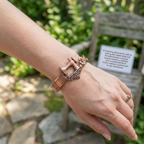 Sewing Bracelet - Vintage Themed Sewing Machine Cuff Bangle in Kuwait