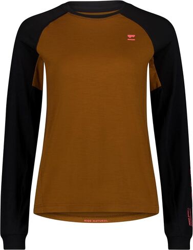 Mons Royale, Tarn Merino Long-Sleeve Bike Jersey - Women's, Caramel/Black, S in Saudi Arabia
