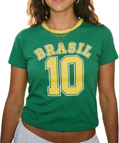 VCM Soccer Cup 2026 Shirt Women USA Soccer Jersey Game Day T-Shirt Y2K Baby Tee Graphic Tees Slim Fit Vintage Top in Saudi Arabia