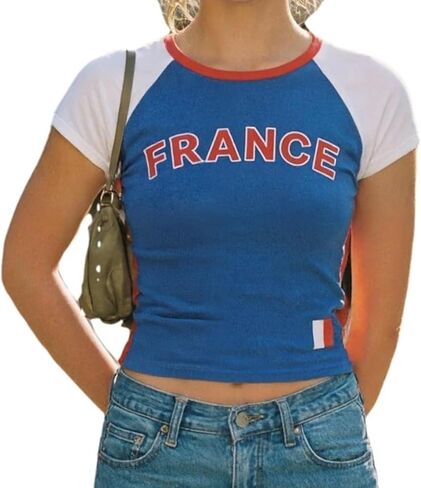 VCM Soccer Cup 2026 Shirt Women USA Soccer Jersey Game Day T-Shirt Y2K Baby Tee Graphic Tees Slim Fit Vintage Top in Saudi Arabia