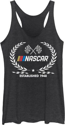 Women's NASCAR Established 1948 Laurel Wreath Racerback Tank Top in Saudi Arabia